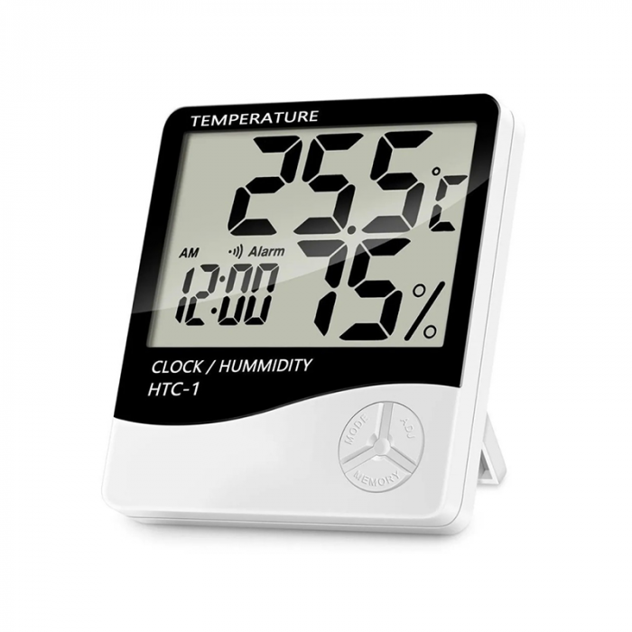 RELOJ DE COCINA DIGITAL - MEDIDOR DE TEMPERATURA Y HUMEDAD