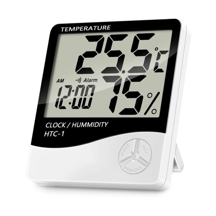 RELOJ DE COCINA DIGITAL - MEDIDOR DE TEMPERATURA Y HUMEDAD